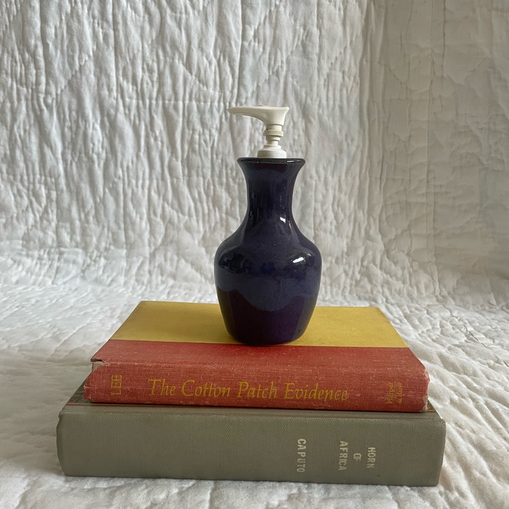 NWOT Hand Thrown Pottery Soap Dispenser